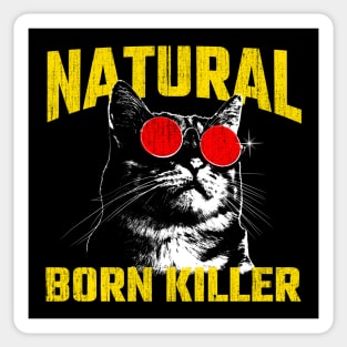 Natural Born Killer Cat Sticker